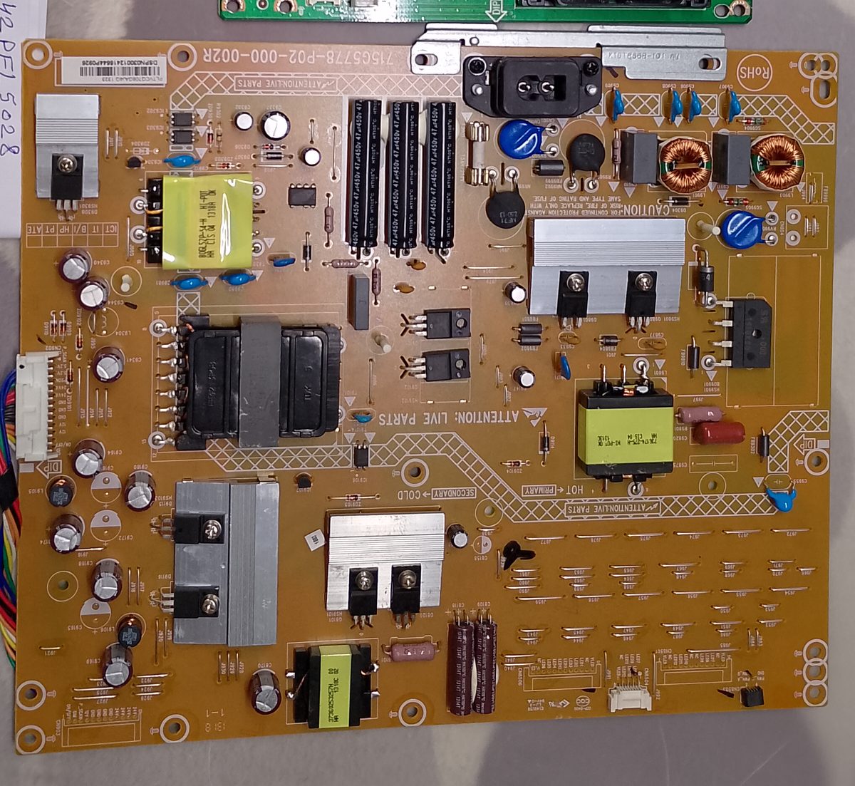 Voedingsbord 996590006771 uit Philips 42PFL5028 televisie