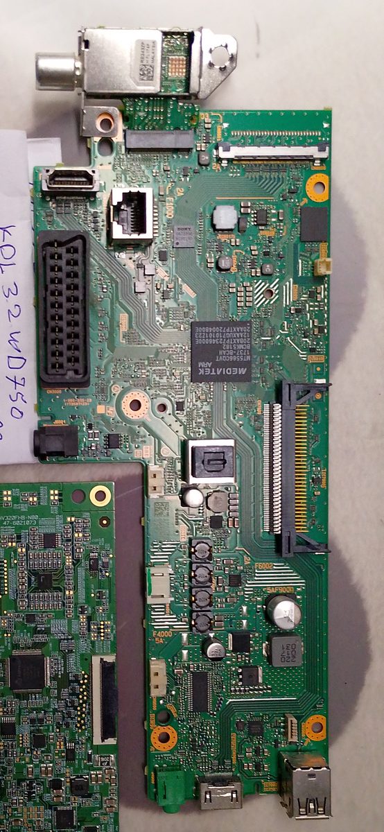 Moederbord A2123371C uit Sony KDL-32WD750 televisie