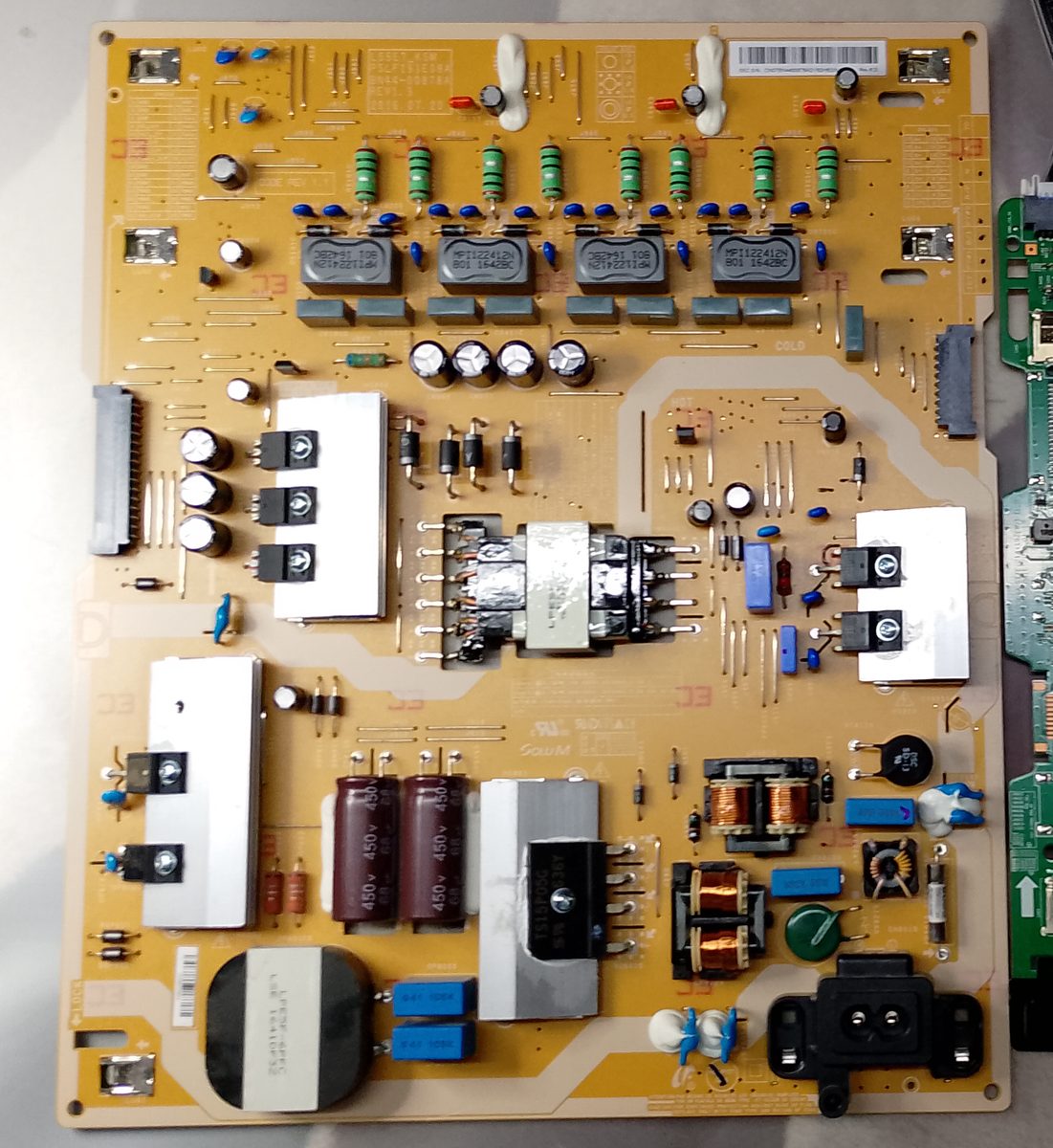 Voedingsbord BN44-00878A uit Samsung UE49KS7000 televisie