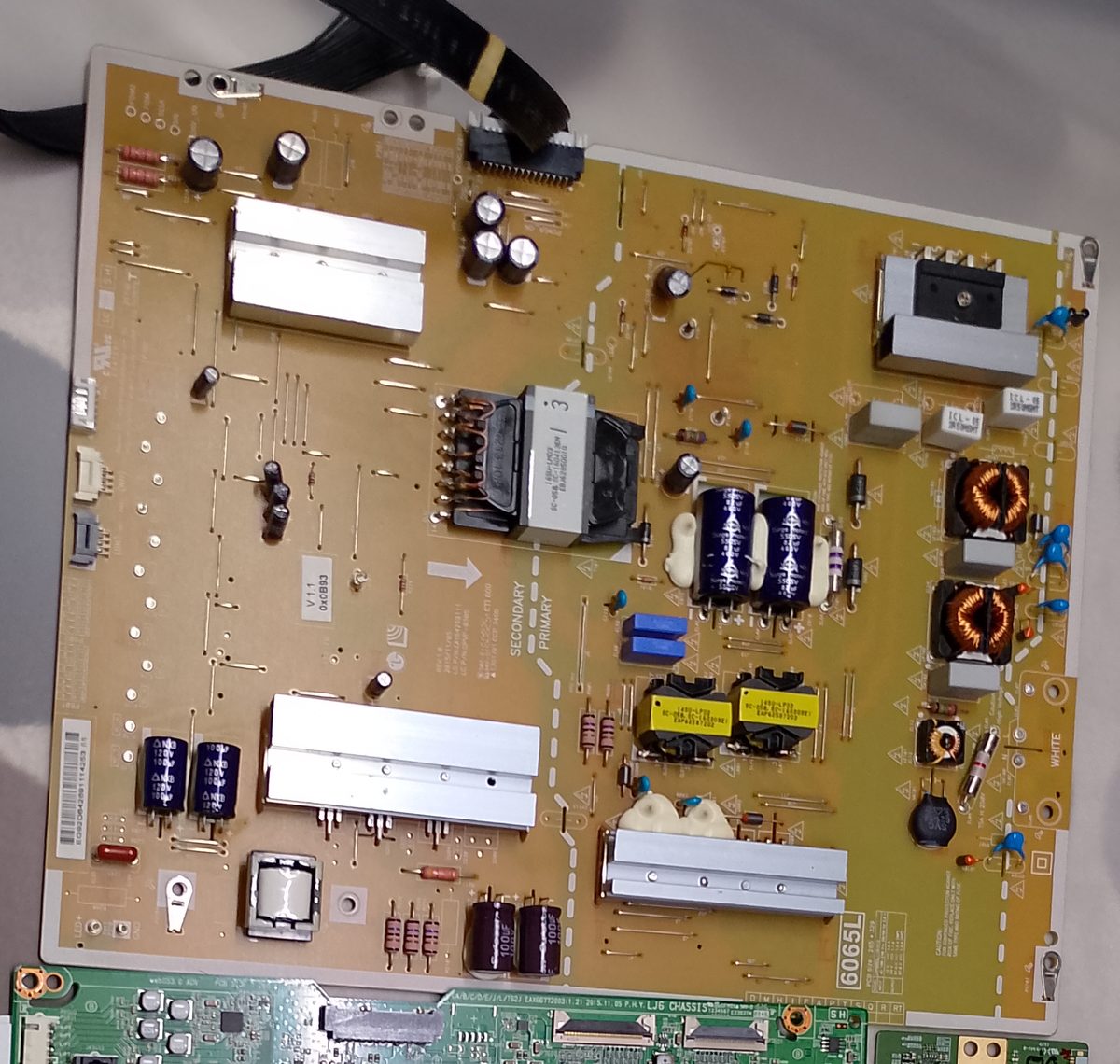 Power supply board EAY64269111 from LG 60UH850 television